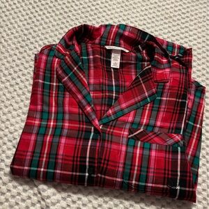 victoria secret flannel night shirt